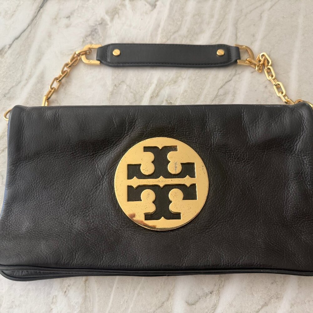 Tory Burch Reva Leather Clutch